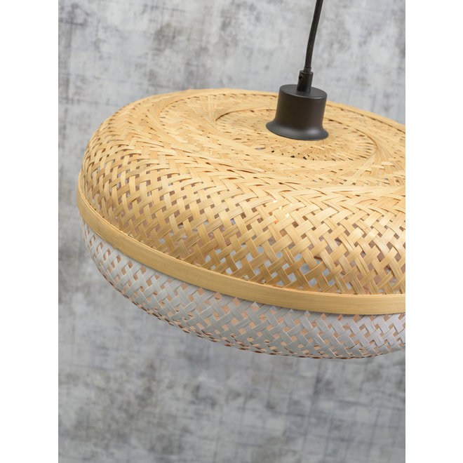 Wandlamp Palawan zwevend - naturel/ naturel-wit SMALL