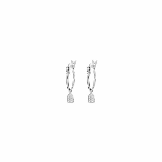 Oorbellen - The Jordaan Hoops - Zilver