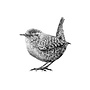 Fine Forest wandsticker - Winterkoning