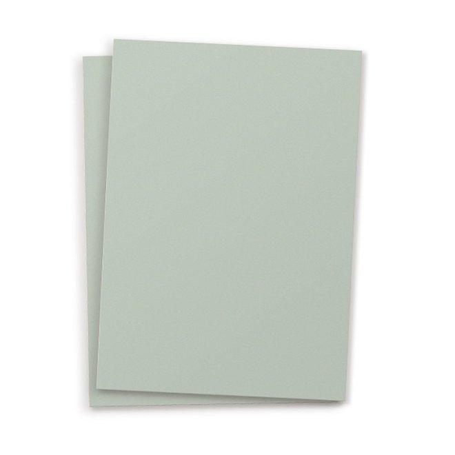 Blanco kaart A6 set van 10 - pale green