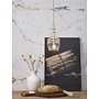 Hanglamp glas Brussel - transparant/goud, recht