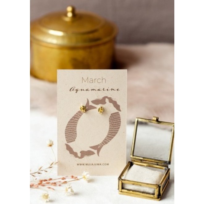 Oorbellen - Birthstone maart