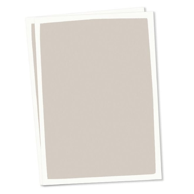 10 Blanco kaarten A6 - taupe - 9253