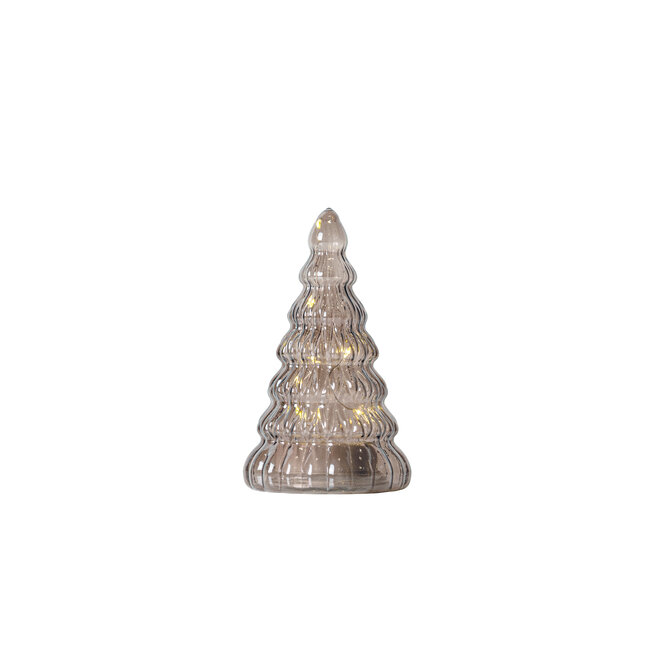 Kerstboom LED - BRUIN glas Large