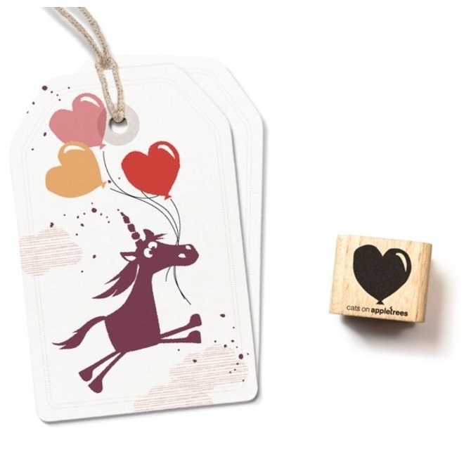 Stempel Hart ballon klein - 27833