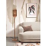 Vloerlamp Bhutan bamboe naturel h.145cm/kap 18x35cm zw/nat.