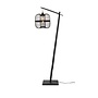 Vloerlamp Hokkaido L bamboe zw. h.176cm/kap h.38x25cm. zwart