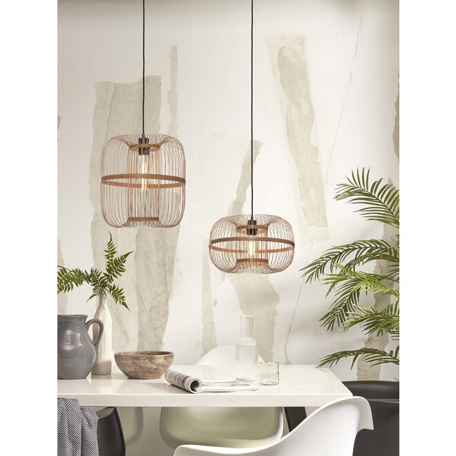 Hanglamp Hokkaido S bamboe h.25xdia.38cm. naturel