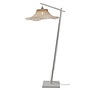 Vloerlamp Ibiza L bamboe wavy wit h.176cm/kap 65x20cm. nat.
