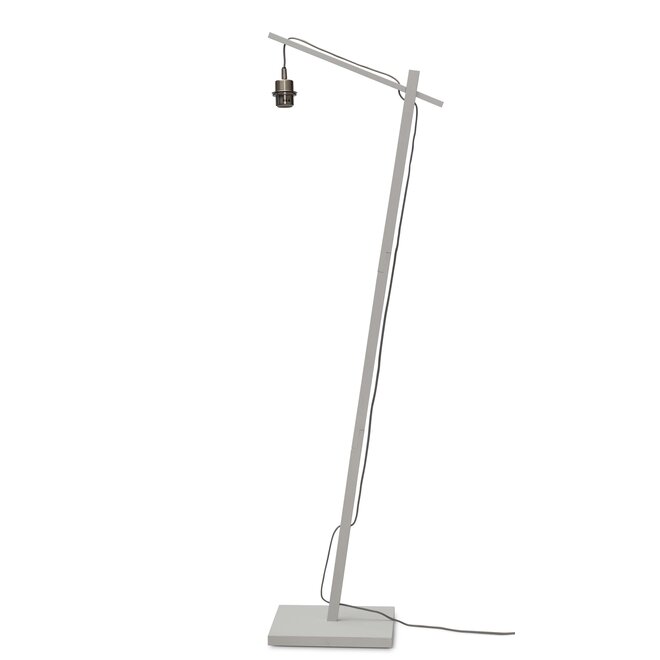 Vloerlamp Ibiza S bamboe wavy wit h.150cm/kap 50x15cm. nat.