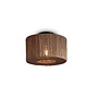 Plafonniere Iguazu jute rond/recht S dia.30xh.16cm. naturel