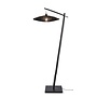 Vloerlamp Iguazu L bamboe zw. h.176cm/kap 55x14cm jute. zwart