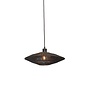 Hanglamp Iguazu jute/schijf S dia.40xh.12cm. zwart