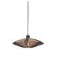 Hanglamp Iguazu jute/schijf S dia.40xh.12cm. zwart/naturel