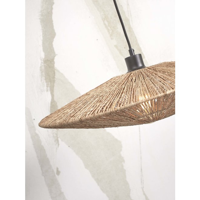 Hanglamp Iguazu jute/schijf L dia.55xh.14cm. naturel