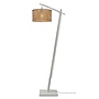 Vloerlamp Java S bamboe wit h.150cm/kap dia.32xh.18cm. nat.