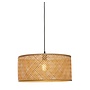 Hanglamp Java bamboe rond/recht dia. 50xh.22cm. naturel