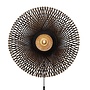 Wandlamp Kalimantan bamboe dia.87x20cm naturel/zwart. L