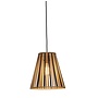 Hanglamp Merapi bamboe/tapered 30xh.30cm zwart/naturel. S