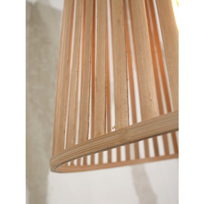 Hanglamp Merapi bamboe/tapered 40xh.42cm naturel. L