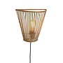 Wandlamp Merapi bamboe/tapered 30xh.30cm naturel