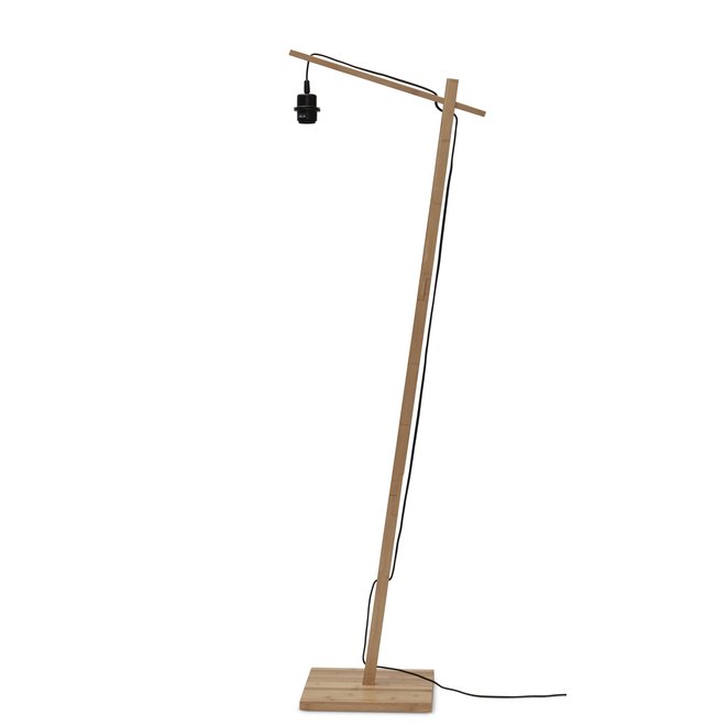 Vloerlamp Tahiti bamboe nat. h.150cm/kap dia.45xh.20cm. nat.