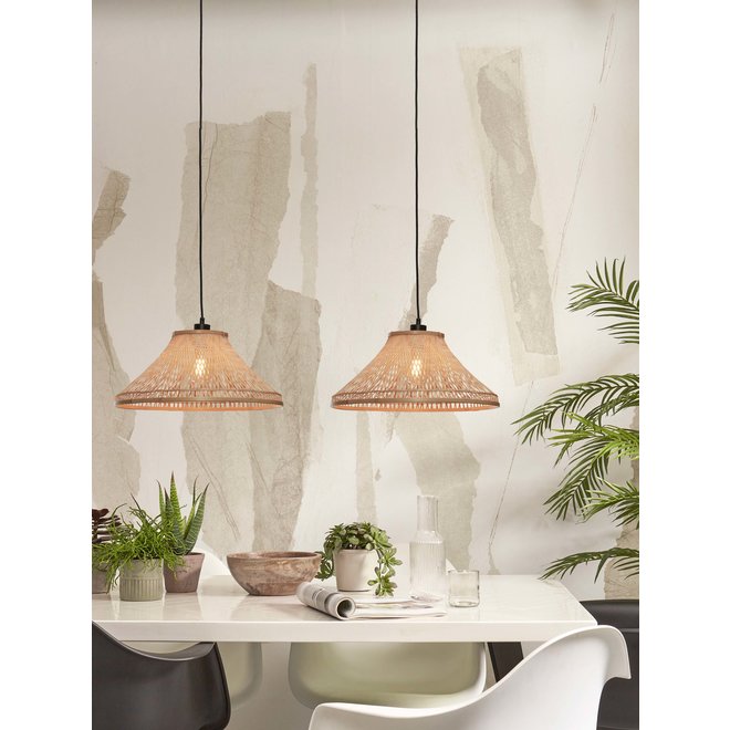 Hanglamp Tahiti bamboe dia. 45xh.20cm. naturel