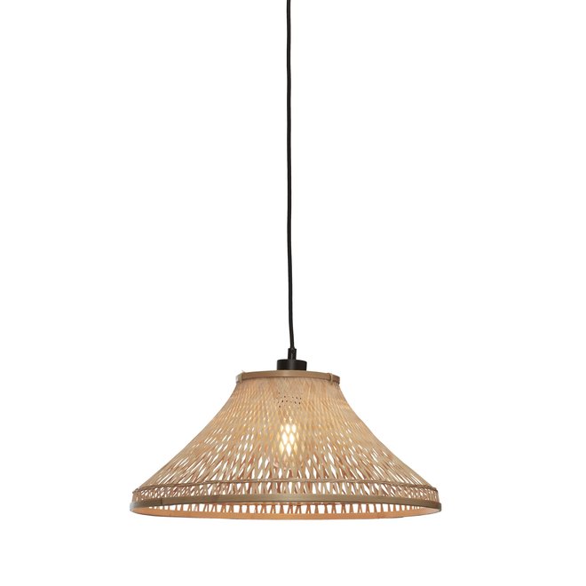 Hanglamp Tahiti bamboe dia. 45xh.20cm. naturel