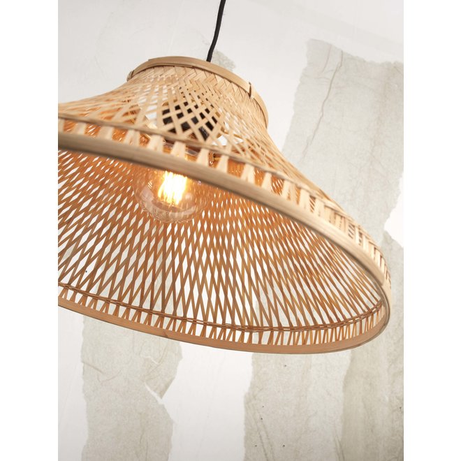 Hanglamp Tahiti bamboe dia. 45xh.20cm. naturel