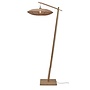 Vloerlamp Tanami L bamboe nat. h.176cm/schijf dia.55xh.14cm rotan. nat.