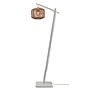 Vloerlamp Tanami S bamboe wit h.150cm/kap dia.25xh.20cm rotan. nat.