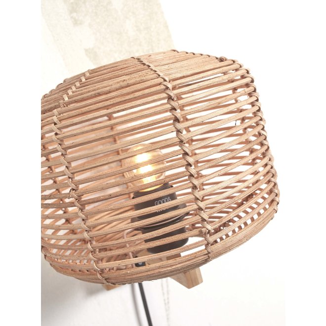 Wandlamp Tanami rotan dia.25xh.20cm. naturel