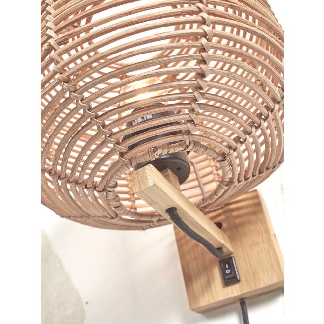 Wandlamp Tanami rotan dia.25xh.20cm. naturel