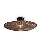 Plafonniere Zanzibar L rotan/plat dia.55xh.14cm. naturel