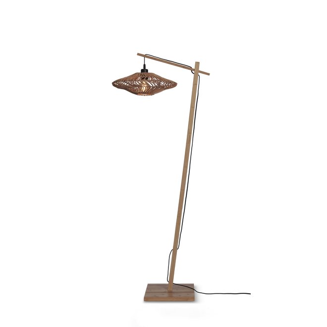 Vloerlamp Zanzibar S bamboe nat.150cm/kap dia.40xh.12cm. nat.