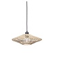 Hanglamp Zanzibar S rotan/plat dia.40xh.12cm. wit