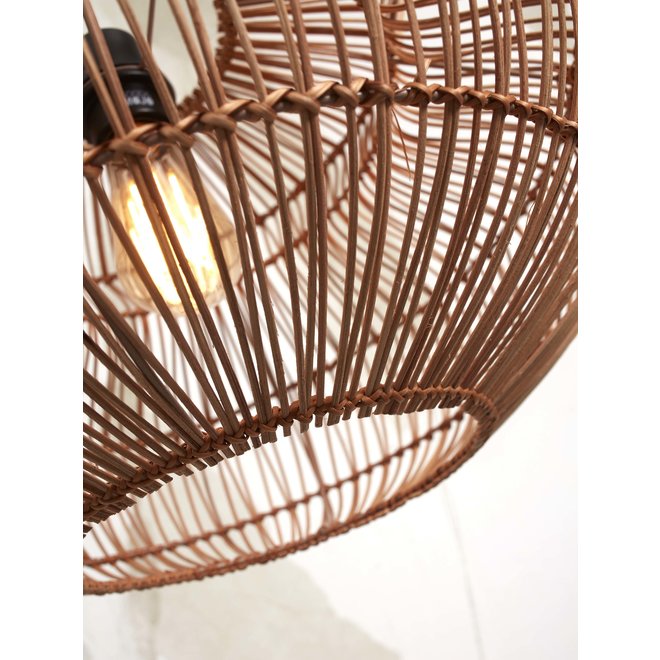 Hanglamp Zanzibar rotan/rond dia.40xh.30cm. naturel