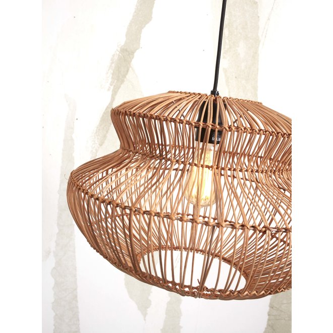 Hanglamp Zanzibar rotan/rond dia.40xh.30cm. naturel