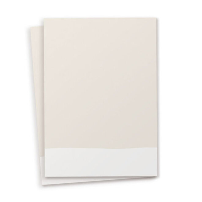 Blanco kaart A6 set van 10 - view light sand - 92823