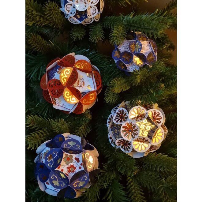 Kerstballen Imari DIY
