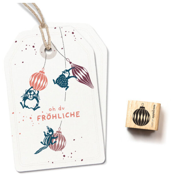 Ministempel Kerstbal 8- 27923