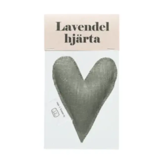 Lavendel hart - Olijf groen - Handmade