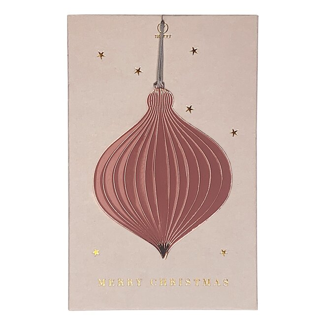 Ornament Kerstbal roze
