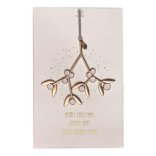 Kaart met ornament Mistletoe
