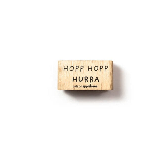Stempel Tekst Hopp Hopp Hurra - 28050