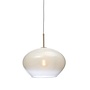 Hanglamp Bologna ovaal glas - Melkwit