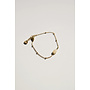 Armband - Lets Celebrate - Goud/Glas/Creme