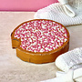 Kaart - Beschuit met roze muisjes