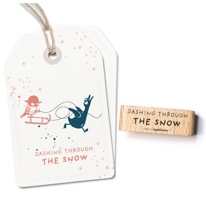 Stempel Dashing through the snow - 28180