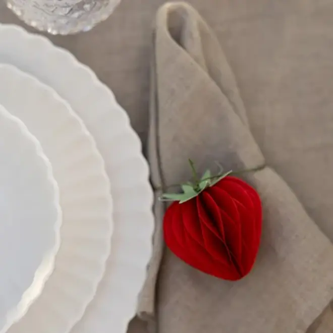 Honeycomb aardbei- Rood